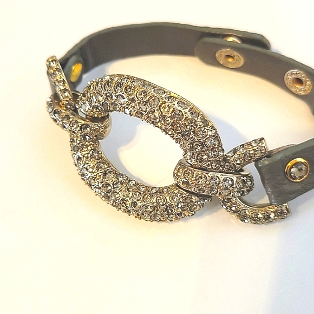 Rhinestone-Encrusted Pave' Bracelet